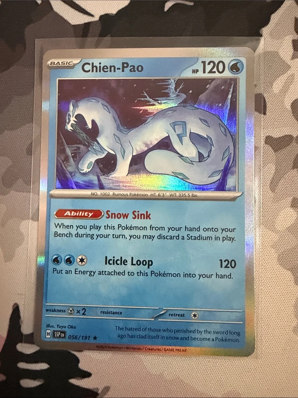 Chien-Pao Legendary Character Pokémon Reverse Holo Card Lot ❄️ | 2 Cards ✨5/$25✨